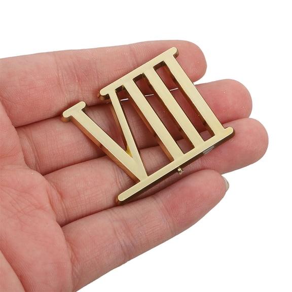 OUNONA 2Sets Durable Golden Clock Numbers Kit for Clock Making and Roman Numeral Replacement