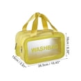 thumbnail image 2 of 1 Pc Bolsa de Maquillaje Grande Conveniente para Mujeres para Viajes de Vacaciones, Camping y Negocios, Amarillo-M, 2 of 4