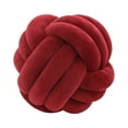 thumbnail image 1 of Round Knot Ball Pillow Round Photography Props for Home Decoration 22cm Red BLESIY almohada de bola de nudo, 1 of 8