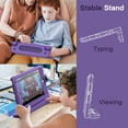 thumbnail image 6 of JETech Kids Case for iPad Mini 5/4/3/2/1 (7.9-Inch, 2019/2015/2014/2013/2012 Model) with Built-in Screen Protector, Shockproof Full-Body Handle Stand Tablet Protective Cover (Purple), 6 of 6