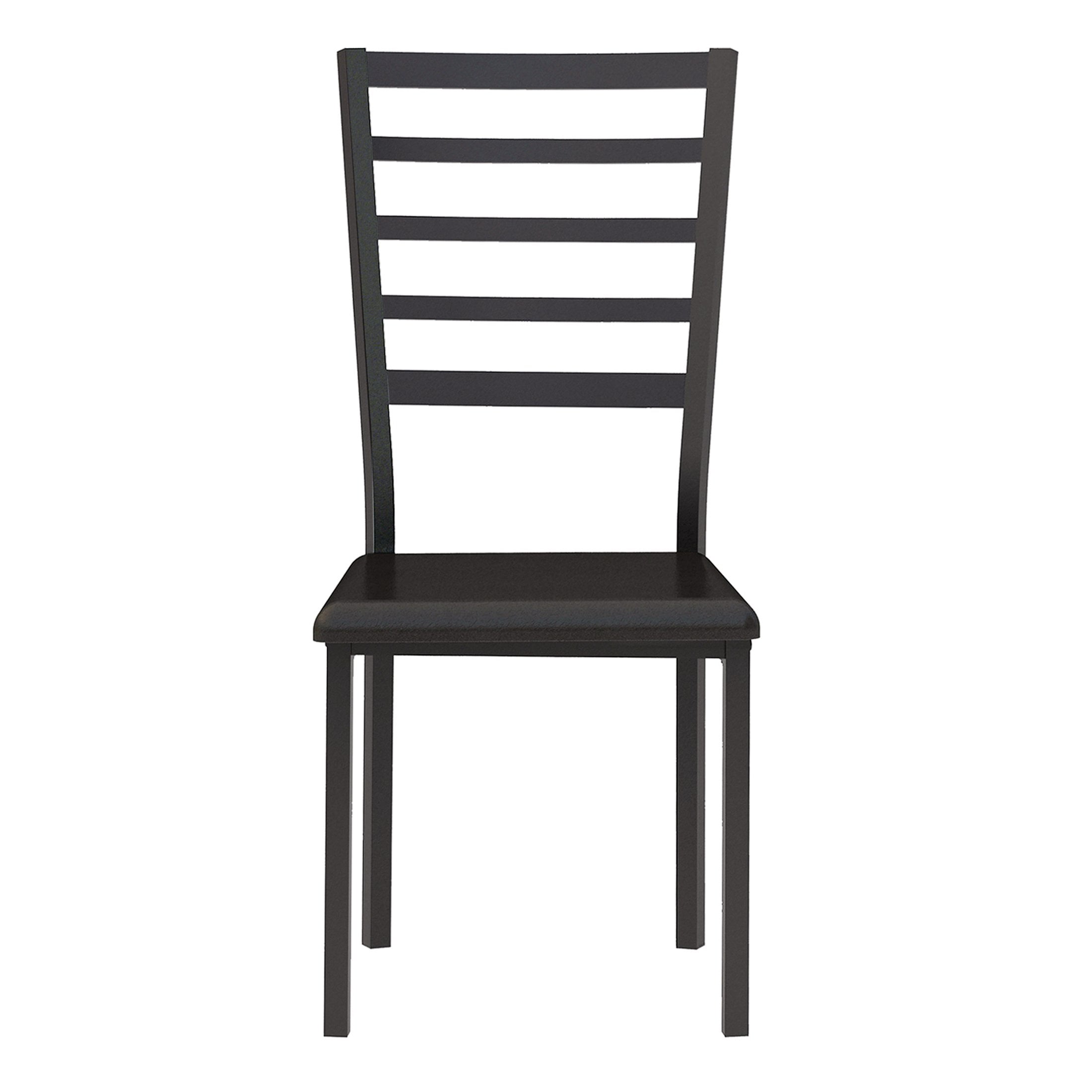 OakvillePark Rory Writing Desk and Chair Set, Black