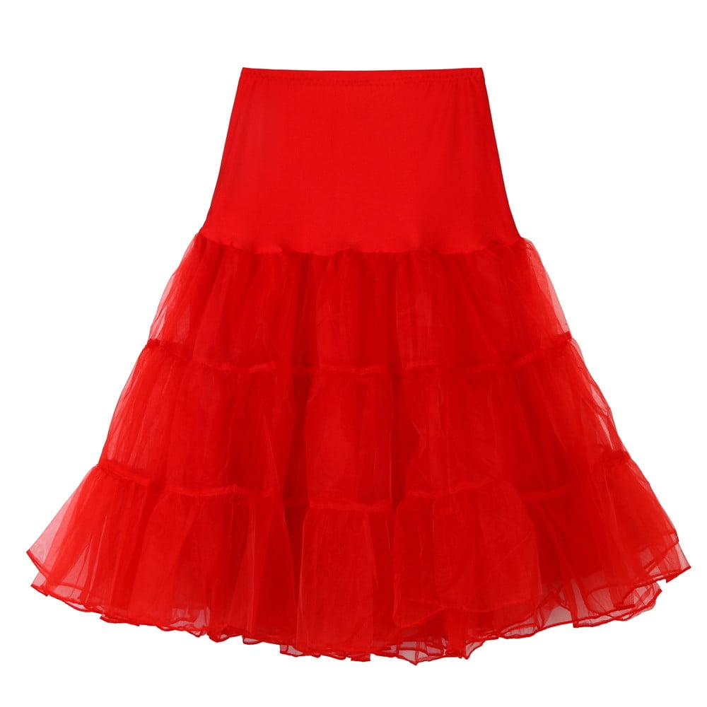 fheaev Tutu Skirts for Women formal Vintage Dancing Skirt Midi