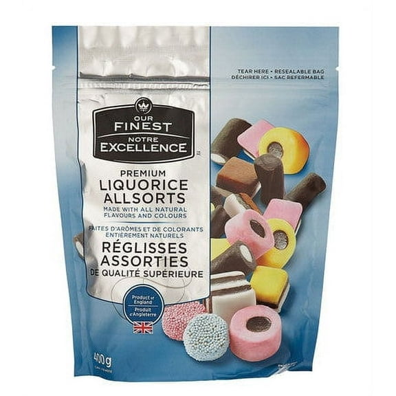 Our Finest Premium Liquorice Allsorts, 400g/14.1 oz
