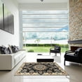 thumbnail image 6 of Ahgly Company Indoor Rectangle Traditional Charcoal Black Medallion Area Rugs, 6' x 9', 6 of 6
