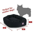 thumbnail image 5 of Majestic Pet Poly/Cotton Bagel Pet Bed for Dogs, Calming Dog Bed Washable, Small, Black, 5 of 6