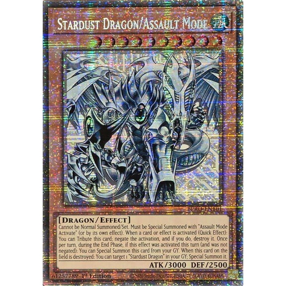 YuGiOh Burst Protocol Starlight Rare Stardust Dragon/Assault Mode BPRO-EN101
