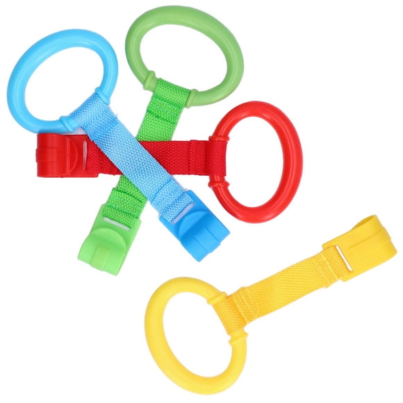 Baby Pull Up Rings, Infant Pull Up Bar Different Colors 4 Pcs 77g/2.7oz For Families For Cribs