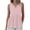 Pink, variant on Women's V Notch Neck Ruffle Hem Sleeveless Peplum Tank Top Casual Loose Fit Flowy Summer Tops for Daily Wear, Beach, Vacation & Office Pink M
