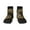 2 Black-1, variant on Palatial Gold Pattern Horse Pattern Quarter Crew Socks,Toe Seamed Ankle Socks,Cotton Cushioned Breathable Athletic Crew Sports Socks