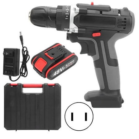 

2024 Electric Screwdriver Set 2Speed Multifunctional Home Drilling Machine AC100240VUS Plug