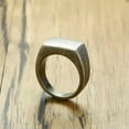 thumbnail image 5 of 10mm Vintage Silver Band Men's Stainless Steel Party Casting Gift Ring Size 8-12, 5 of 6