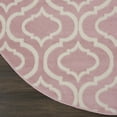 thumbnail image 4 of Nourison Jubilant Modern Moroccan Pink 5'3" x ROUND Area Rug, (5' Round), 4 of 8