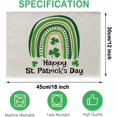 thumbnail image 2 of Happy St. Patricks Day Placemats 12x18 Inch Rainbow Shamrock Table Decorations Seasonal Spring Table Mats Home Party Set of 4, 2 of 5