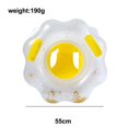 thumbnail image 2 of 90cm Yellow Anillo de natación para niños con asiento de seguridad, entrenamiento adecuado para nadar, bañarse o nadar para niños, 2 of 5