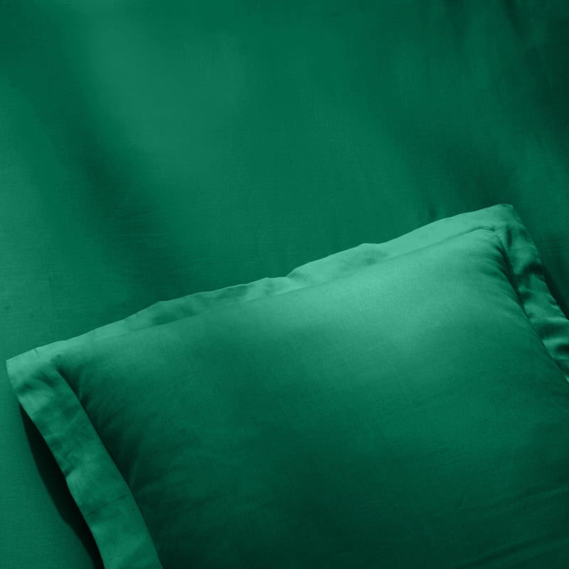 Superior Egyptian Cotton 400 TC Duvet Cover Set, King/ California King, Green