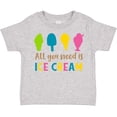 thumbnail image 3 of Inktastic All You Need Is Ice Cream - Blue Pink Yellow Green Boys or Girls Toddler T-Shirt, 3 of 5