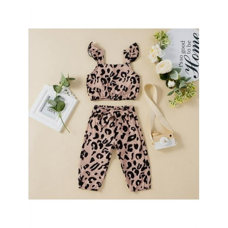 

Yinrunx Baby Girl Clothes|Baby Clothes|Kids Clothes|Toddler Girl Clothes|Clothes For Kids|Girls Summer Clothes|Newborn Girl Clothes|Newborn Baby Girl Clothes|Baby Leopard Print Sling Two Piece Set