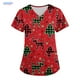 thumbnail image 3 of Blusas de Navidad para mujer, con bolsillos, de manga corta, con cuello en V, estampadas, para lactancia, tallas grandes, S-5XL, para verano, 3 of 5