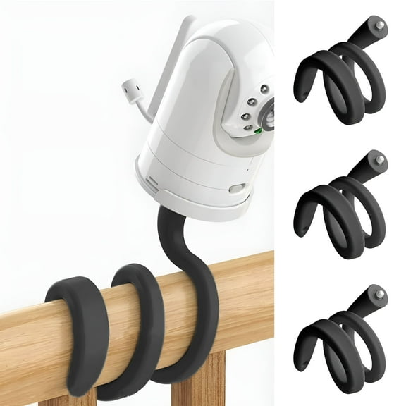 GJX 2Pack Flexible Twist Mount for Indoor Cam Flexible Gooseneck Mounting Bracket