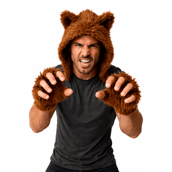 Adult's Basic Grizzly Bear Costume Accessory Kit