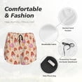 thumbnail image 4 of Rateoe 70s Mushroom Printed 2 in 1 Women's Workout Shorts for Athletic Gym Running Shorts with Phone Pockets-XX-Large, 4 of 7