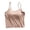 B-Khaki, variant on Women's Cropped Tank Tops Modal Spaghetti Strap Camisole Tops Basic Sports Crop Cami Half Camisoles With Chest Pad B-White