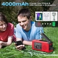thumbnail image 3 of Radio meteorológica de emergencia Nitigo 4000 mAh con carga solar, 3 of 9