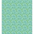 thumbnail image 3 of Ambesonne Garden Duvet Cover Sets, Flourishing Flowers Foliage, 2-Queen, Seafoam Dark Blue and Green, 3 of 7