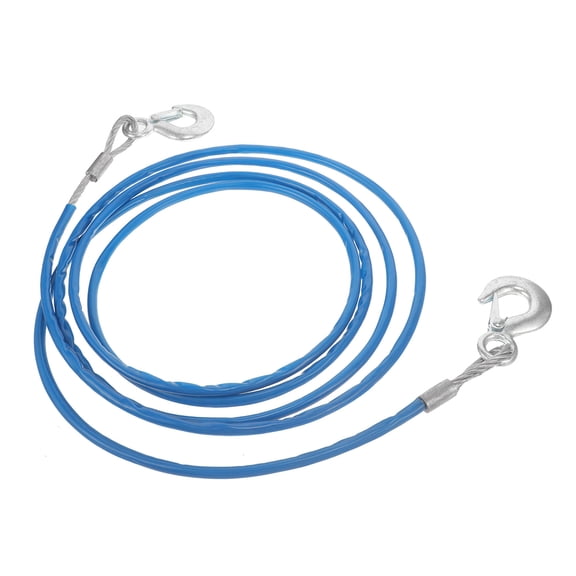 RENACLIPY Tow Strap with Hooks Blue Heavy Duty Tow Rope for Vehicle Towing