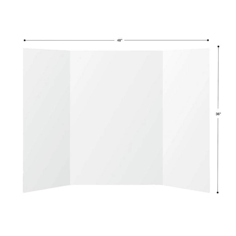 Pen+Gear White Tri-Fold Foam Board, 36