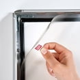 thumbnail image 2 of Weatherproof Snap Poster Frame 18x24 Inch Silver 1" Aluminum Profile Front Loading Wall Mounting, 2 of 5