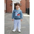 thumbnail image 3 of BemeyourBBs Toddler Baby 2nd Birthday Outfits Sweatshirt  Striped Pants 2 Pcs Set, 3 of 9