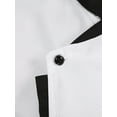 thumbnail image 5 of YONGHS Men Women Chef Jacket Long Sleeve Restaurant Hotel Work Clothes Kitchen Cooking Uniform White L, 5 of 7