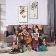 thumbnail image 6 of Blanket Kit Actor Connor Throw Flannel Blankets Warm Soft Cozy Fuzzy Blanket for Bed Sofa Couch Camping Travel Gift Blankets for All Seasons 80"x60", 6 of 6