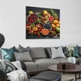 thumbnail image 2 of Chilfamy Fruit Vegetables Table Wall Decor Canvas Art Print Ready To Hang 12x12in, 2 of 6