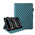 thumbnail image 3 of for iPad Pro 13 inch (2025 M5/2024 M4) Case, Rhombus Pattern Multiple Viewing Angles Stand Slim Folio Cover (Green), 3 of 6