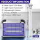 thumbnail image 3 of 10-Pack Replacement Bulbs for 20W Indoor Insect Zapper, 10W T8 13" Bug Attraction Lamp, 3 of 5