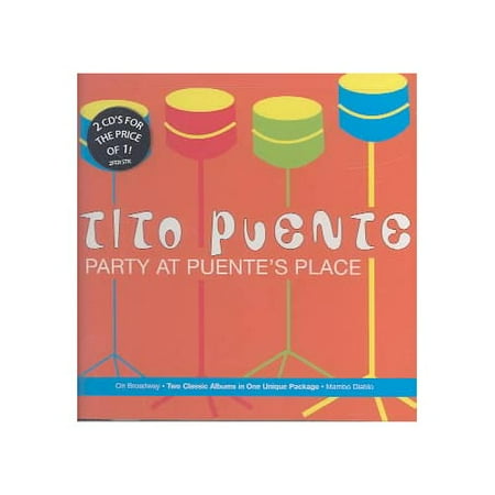 Tito Puente Timbale Stand - Contains 2 LPs on 2 CDs: ON BROADWAY (1983)/MAMBO DIABLO (1985).Personnel: Tito Puente (vibraphone, timbales, percussion); Mario Rivera (soprano & tenor saxophones, flute); Jimmy Frisaura (trumpet, flugel horn, valve trombone); Ray Gonzalez (trumpet, flugel horn); George Shearing, Sonny Bravo, Jorge Dato (piano); Edgardo Miranda (guitar, cuatro); Alfredo De La Fe (violin); Bobby Rodriguez (bass, Fender bass); Johnny
