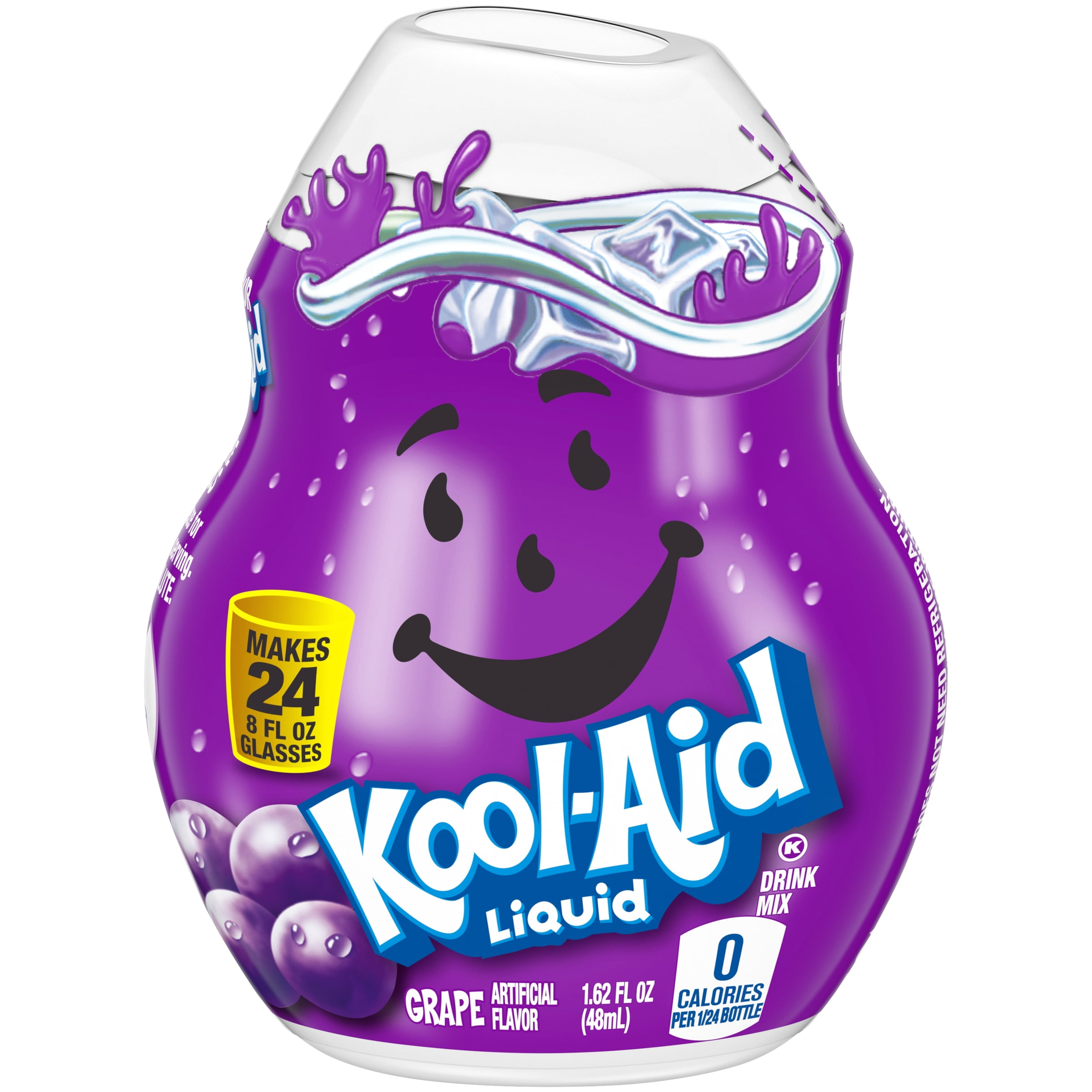 Kool Aid Grape Liquid Drink Mix Caffeine Free 1 62 Fl Oz Bottle