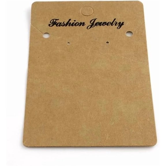 100 Pcs Earring Display Cards Rectangle Shape Cardboard Jewelry Packaging Supplies DIY Earrings Holder Retail Show for Ear Studs Jewelry Accessory Display