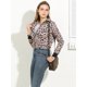 thumbnail image 4 of Allegra K Chaqueta Bomber Corta Floral Cuello Vuelto Cremallera Dobladillo Elástico Para Mujer Negro L Unique Bargains chaqueta, 4 of 6