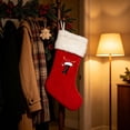 thumbnail image 3 of Christmas Stockings Personalized Initial Letters A-Z - Individual Monogram Knitted Xmas Stocking Embroidered, Christmas Fireplace Mantel Gift, I, 3 of 7