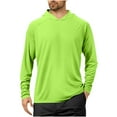 thumbnail image 2 of HOMADLES Lightweight Hooded for Men Breathable Stretch Soft Mens Long Sleeve Shirt Fashion Solid Hooded Sweatshirts Green L, 2 of 6