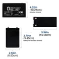 thumbnail image 4 of Mighty Max Battery 12V 9AH SLA Replacement Battery for HR-1234W-F2, 4 of 4