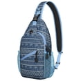 thumbnail image 1 of Sac à Dos Sling Hippie Coloré pour Étudiants, Sac Bandoulière Rétro Boho avec Rangement Tendance pour Essentiels, 1 of 5