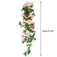 thumbnail image 3 of Yhmxh Artificial Rose Flowers Vines, Artificial Flowers Basket Filler Look Real for Patio Porch, UV Resistant Faux Flowers Hanging Decorations for Outdoor Flowerbed Balcony Ornament, Spring Decor, 3 of 5