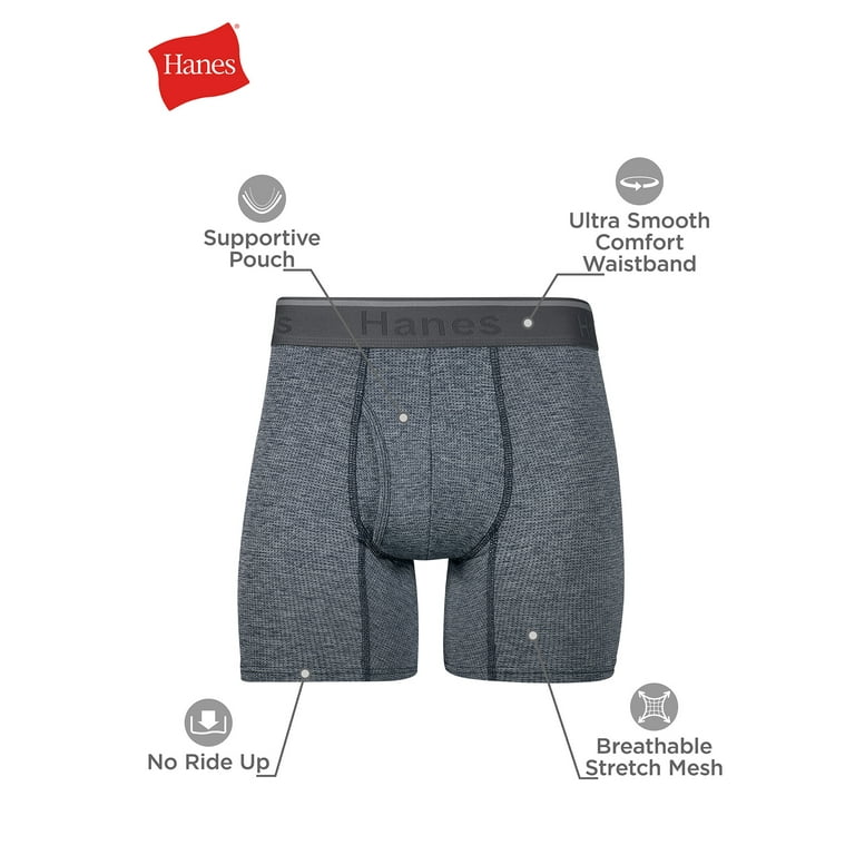 Hanes Men's Comfort Flex Fit Breathable Stretch Mesh Boxer Brief