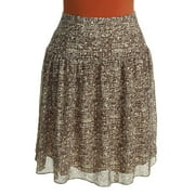Women's Plus Print Chiffon Skirt