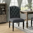 thumbnail image 4 of Furniture of America Freiden Tufted Nailhead Fabric Gray Side Chairs (Set of 2), 4 of 6