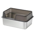 thumbnail image 3 of TISHITA Cat Litter Box Easy to Move Sifting Litter Basin Washable Kitten Litter Tray L Black, 3 of 8